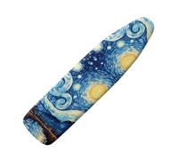 Oamsistay Starry Night Iron Board Cover with Padding 15x54 Inch Standard Ironing Board Cover with Elastic Edge, Cute Home Decoration Table Top Ironing Board Cover
