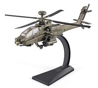 OANMYJJO AH-64 Longbow Apache Helicopter Model Airplane, Diecast Military Attack Helicopter with Light and Sound, Suitable for Military Lovers to Collect and Gift