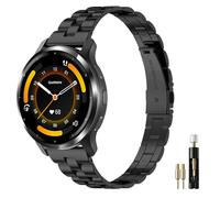 Oanux 18mm Thin Metal Compatible with Garmin Venu 4 41mm Watch Strap/Venu 3S 41mm/Vivoactive 4S/Vivomove 3S/Venu 2S/Forerunner 255S 265S Stainless Steel Elegant Thin Chain Bracelet for Women and
