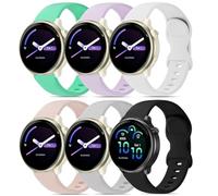 Oanux 6 Pack 20mm Quick-Release Silicone Band Compatible with Garmin Vivoactive 6 Watch Bands/Vivoactive 5/3/3 Music, Waterproof Sport Strap for Forerunner 55/165/245/645/570 (42mm) Women Men