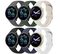 Oanux 6 Pack 20mm Quick-Release Silicone Band Compatible with Garmin Vivoactive 6 Watch Bands/Vivoactive 5/3/3 Music, Waterproof Sport Strap for Forerunner 55/165/245/645/570 (42mm) Women Men