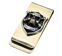 OAOAO Brass Skull Money Clip for Men, Fathers Day Gift, 57x30mm, 1 Pcs