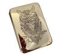 OAOAO Copper Cigarette Case for Men and Women, Holds 16 Cigarettes, One Size, 1pcs(A)