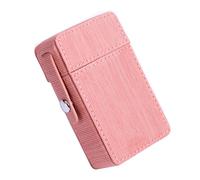 OAOAO Leather Cigarette Case for 20 Cigarettes, Carrying Case for Men and Women, One Size 6x10x3cm, 1pcs(Pink)