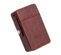 OAOAO Leather Cigarette Case for 20 Cigarettes, Carrying Case for Men and Women, One Size 6x10x3cm, 1pcs(Brown)