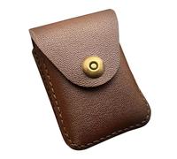 OAOAO Leather Cigarette Case for King Size Cigarettes, Holds 20, Travel Carrying Case, One Size 9.2x6.2x3cm, 1pcs(Dark Coffee)