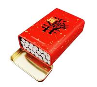 OAOAO Metal King Size Cigarette Case Tinplate, Smoking Accessories for Rolled Cigarettes, One Size 9x6x2.8cm, 1pcs(Red)