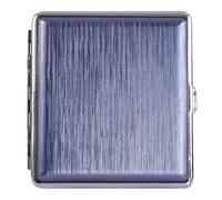 OAOAO Plastic Cigarette Case, Double Sided, Holds 20 Cigarettes, Bank Card and Cash Case for Men and Women, One Size 98x92x21mm, 1pcs(Purple)