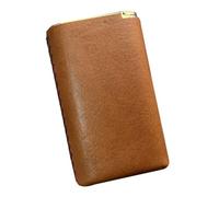 OAOAO Portable Leather Cigarette Case, Holds 12 Cigarettes, Unisex Size 9x5.5x2.3cm, 1 Pcs(Brown 4)