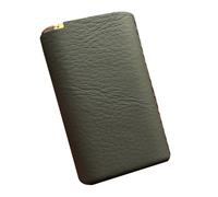 OAOAO Portable Leather Cigarette Case, Holds 12 Cigarettes, Unisex Size 9x5.5x2.3cm, 1 Pcs(Green)