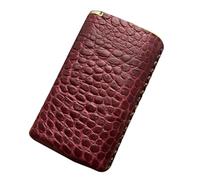 OAOAO Portable Leather Cigarette Case, Holds 12 Cigarettes, Unisex Size 9x5.5x2.3cm, 1 Pcs(Red)