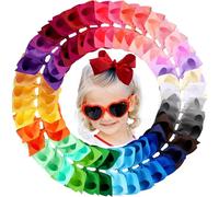 Oaoleer Hair Bows Hair Accessories for Girls Toddler Toddler Kids Teens Kids 4 Inch 40 Colors 40 Colors 40 Colors