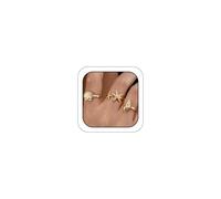 OAOSIOH Dainty Boho Gold Starfish Conch Shell Ring Set for Women, Statement Starfish Conch Seashell Open Rings Holiday Vacation Sea Ocean Beach Jewelry Gifts, One Size, Metal, No Gemstone