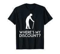 OAP Gag Where's My Discount? Funny Old People T-Shirt