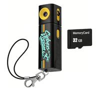 Oaqmvgin Action Camera 2K Video, Lanyard Attachment for Easy Carry | 61 wide-angle lens captures broad city scenes, while 2K video keeps footage crisp in this tiny retro camera daily.