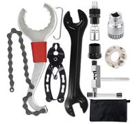 Oaqmvgin Bike Tool Kit with Chain Breaker Clamp and Crank Puller Extractor | Bottom bracket remover fits any 20-tooth spline BB and not damage teeth, plus a universal crank puller for fast cranks