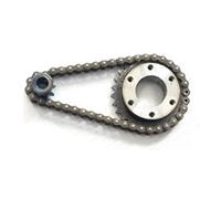 Oaqmvgin Chain Wheel Sprocket for DIY Electric Skateboard 27T 9T 8mm Kit | Shock absorption and buffering soften rides on rough pavement for a more controlled DIY experience. Great for steady rides.