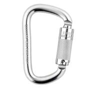 Oaqmvgin D-Shape Triple Lock Auto Locking Carabiner for Climbing & Rescue