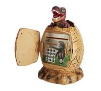 Oaqmvgin Dinosaur Piggy Bank Gift for Birthday Christmas Fun Learning Kit | Secure gifting with plastic, easy password set, fingerprint unlock, and a vibrant dinosaur motif for kids.