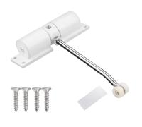 Oaqmvgin Door Closer Zinc Alloy, Adjustable 30 Kg, Universal Left/Right Fit | Stay quiet as it automatically closes and latches, preventing accidents when kids or pets move through in high traffic areas.