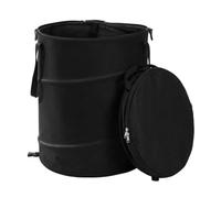 Oaqmvgin Foldable Trash Can with Tight Lid for Camping and Yard Cleanup | Dual-bag design lets you separate wet and dry waste, while the tight lid and waterproof prevent spills on trips.