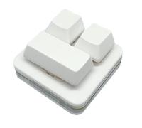 Oaqmvgin Keyboard 3-Key Double Row Mute Dustproof Mechanical Keyboard | Features dustproof plastic body and silent operation; ideal for on-the-go tasks, quick copy-paste shortcuts for .