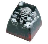 Oaqmvgin Keycaps Resin Skull Dark 3D Gift for DIY Mechanical Keyboard Fans | Distinctive 3D resin skull keycap adds personality to any gaming rig; for collectors and DIY keyboard hobbyists.