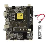 Oaqmvgin Motherboard DDR3 LGA1150 with VGA DVI PCIe 16X and USB 3.0 | Versatile desktop motherboard with 2x16GB DDR3, USB 3.0, /VGA/DVI, PCIe 16X, and Gigabit Ethernet for modern builds.