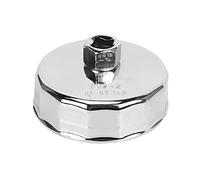 Oaqmvgin Oil Filter Cap Wrench 84mm Fits -On Filters 13mm Drive for Car | 14 flute alignment ensures even torque distribution across the cap, reducing wobble and facilitating smoother removal.