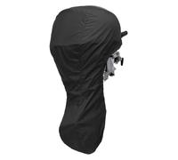 Oaqmvgin Outboard Motor Cover 100-150HP for Boats with Snug Drawstring | Bottom drawstring ensures snug fit, prevents cover from blowing away in strong winds, protecting engine components.