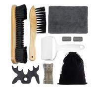 Oaqmvgin Pool Table Brush Set 9-Piece Rail Pocket Reach Brush for Felt | Targeted cleaning with rail, and pocket reach ensures every shot's speed and accuracy stays intact on fast tables.