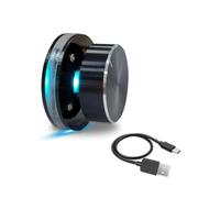 Oaqmvgin USB Volume Control Knob for Android & with No Drivers | RGB LED indicator shows volume level in real time; no driver installation required, compatible with Android and .