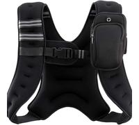 Oaqmvgin Weighted Vest with Adjustable Straps for Secure Fit All Body Types | Designed for stability across all body types with adjustable straps and 4LB weight for gains during training.