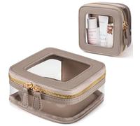 Oaque Clear Cosmetic Bag Set for Women Makeup Bag with Handle, TSA Travel Toiletry Bag Transparent Cosmetic Case Portable Make Up Organizer Bag for Essentials, Stone, Mini, Mini