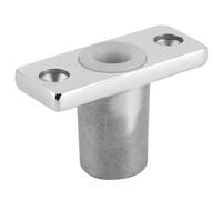Oar Lock Holder, Top Mount Oar Lock Socket Holder T Shaped Bracket Stainless Steel Rowlock Side Mount Top Mount Oar Lock Socket Holder Boat Hardware Replacement for Row Boat Marine Yacht