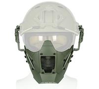 OAREA JAY FAST Tactical Airsoft Paintball Iron Warrior Half Face Mask Single Use With Fast Helmet Military Protect Cycling Outdoor
