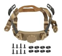 OAREA Tactical Adjustable Nape Suspension System Helmet Chin Strap System Accessory for Tactical Fast MICH IBH Airsoft CS Helmets (Color : T)