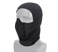 OAREA Tactical Airsoft Paintball Full Face Steel Mesh Mask polyester Balaclava Hunting CS Mask Cycling Protective Helmet Liner Cap