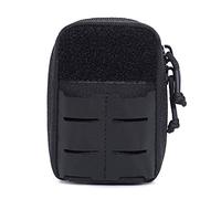OAREA Tactical Belt Pouch Survival First Aid Bag Waist Bag for MOLLE Backpack Medicine Flashlights(BK)