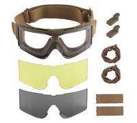 OAREA Tactical Goggles Windproof Dustproof Cycling Ski Glasses Paintball Shooting Fast OPS Helmet Gear(T-set)