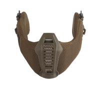 OAREA Tactical Half Face Mask Mouthguard Flip Goggles Ear Cover Airsoft Paintball Helmet Protection Gear(HL-103-ACC-03 Tan)