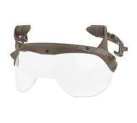 OAREA Tactical Half Face Mask Mouthguard Flip Goggles Ear Cover Airsoft Paintball Helmet Protection Gear(HL-103-ACC-01 Tan)