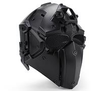 OAREA Tactical Helmet Paintball Mask w/Mask Goggle All-round Airsoft CS Wargame Helmet NVG OBSIDIAN GREEN GOBL TERMINATOR