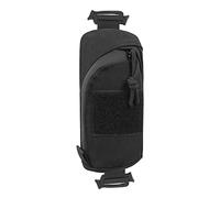 Oarea Tactical Molle Pouch Military EDC Tool Bag Phone Pouch Hunting Accessory Compact Bag with Shoulder Strap for Outdoor Sport (Color : SNB15-BK)