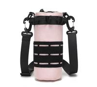 OAREA Tactical Molle Water Bottle Pouch Sport Hydration Bag Travel Kettle Pack with Shoulder Strap(PINK)