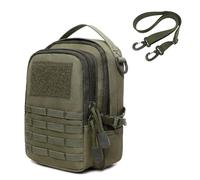 OAREA Tactical Pouches Molle Waist Bag, Mobile Phone Belt Pouch, EDC Gadget Slim Utility Waist Bag(OD+S)