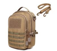 OAREA Tactical Pouches Molle Waist Bag, Mobile Phone Belt Pouch, EDC Gadget Slim Utility Waist Bag(T+S)