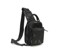 OAREA Tactical Sling Bag Crossbody Shoulder Backpack MOLLE EDC Range Pack for Climbing Hunting Travel(BCP)