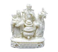 oarehol Fu Lu Shou Statues,Chinese Lucky God Fuk LUK Sau Statue Home Office Decor,Feng Shui Three Gods for Happiness, Wealth and Longevity Housewarming Gifts
