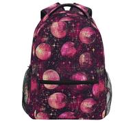 Oarencol Backpack Disco Balls Stars Bookbag Daypack Travel Hiking Camping School Laptop Bag